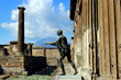 Bronze statue of Apollo in a ruined temple of Pompeii Bronze statue of Apollo in a ruined temple of Pompeii