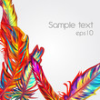 Background with feather