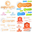 COPYRIGHT. Vector collection.