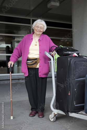 Photo: Senior woman travelling Senior woman travelling