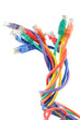 Foto: Multi colored computer cables Multi colored computer cables