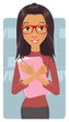 Female office worker