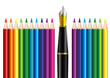 Concept Vector Illustration - from childhood to businessman