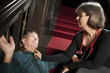 Doctor checking pulse of heartattack victim