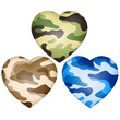Heart camouflage.Vector