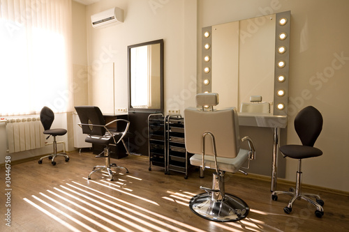 Photo: Modern salon make-up artist and hairdresser Modern salon make-up artist and hairdresser