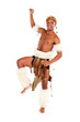 african zulu man dancing