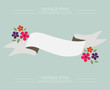 Flower banners. vector illustration