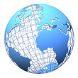 Planet earth wireframe design isolated Planet earth wireframe design isolated