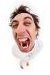 Aggressive man