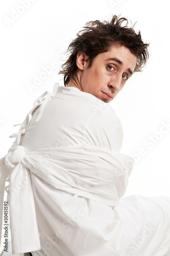 Photo: Isolated man Isolated man