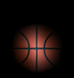 Photo: Basketball in dark background Basketball in dark background