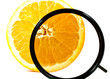 circular polarizing and orange fruit