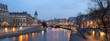 Paris - view from Pont Neuf bridge at night Paris - view from Pont Neuf bridge at night