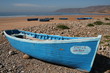 Fishing blue boats in Marocco Fishing blue boats in Marocco