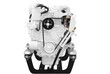 ship engine front view isolated on white