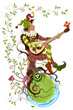 All Fools' Day. Celebratory background for congratulations