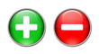 Boutons positif et négatif Boutons positif et négatif