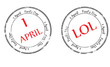 Photo en ligne au meilleur prix Grunge rubber stamp with the text Fool's Day