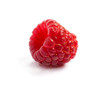 Raspberry on white background