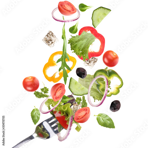 Foto: Falling fresh vegetable Falling fresh vegetable
