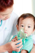 Baby and medical instrument