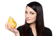 Produce - fruit woman with pear