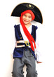 enfant garçon 6 ans déguisement pirate fond blanc - carnaval
