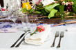 catering table set with flowers catering table set with flowers