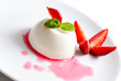Panna cotta dessert