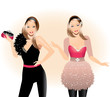 Fashion illustration-Fashion girls Fashion illustration-Fashion girls