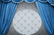 Blue vintage stage