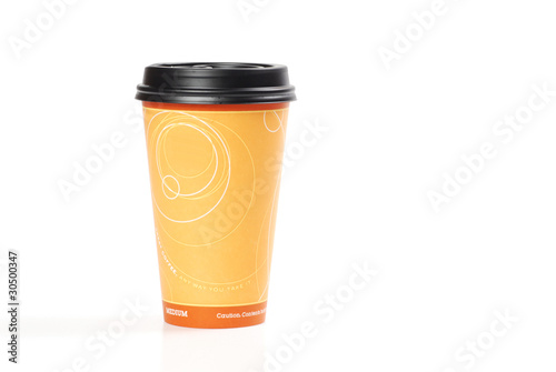 Photo: coffee cup isolated on white coffee cup isolated on white