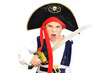 enfant garçon 6 ans déguisement pirate fond blanc - carnaval