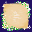 Grunge floral banner. Grunge floral banner.