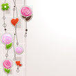 roses & chocolate Sewing Background roses & chocolate Sewing Background