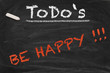 Be happy Chalkboard