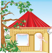 small house and tree small house and tree