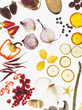 Variety of sliced vegetables