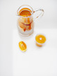 Pitcher of orange slices
