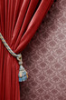 Vintage red curtain