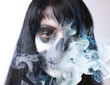 Gothic portrait of dead woman Gothic portrait of dead woman