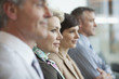 Business people in a row
