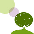 vector: green tree