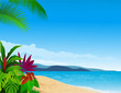 tropical beach background