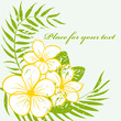 tropical flower background