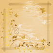 Grunge floral background. Grunge floral background.