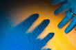 Buch in Blindenschrift. Braille Schrift für Blinde