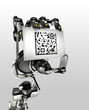 robot tenant un QR code robot tenant un QR code