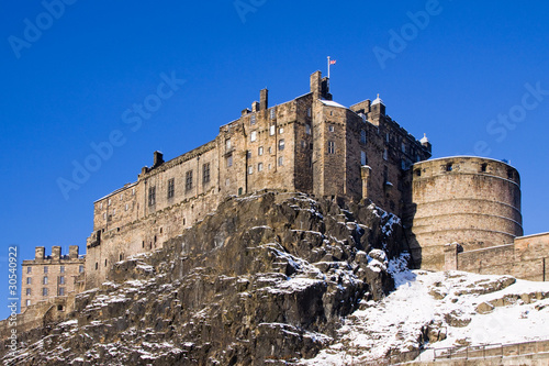 Photo: Edinburgh Castle Winter View Edinburgh Castle Winter View